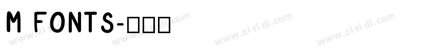 M FONTS字体转换